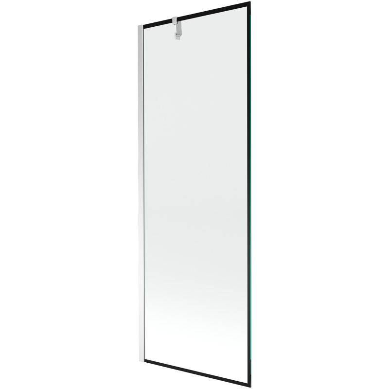 Mexen Next vienos dalies vonios ekrano siena 70 x 150 cm, juodas rėmas, chromas - 895-070-000-00-70-01