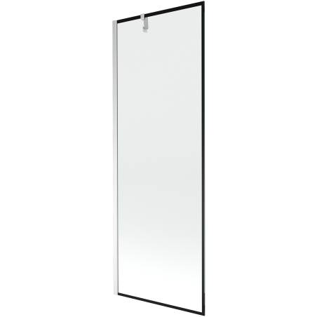 Mexen Next vienos dalies vonios ekrano siena 70 x 150 cm, juodas rėmas, chromas - 895-070-000-00-70-01