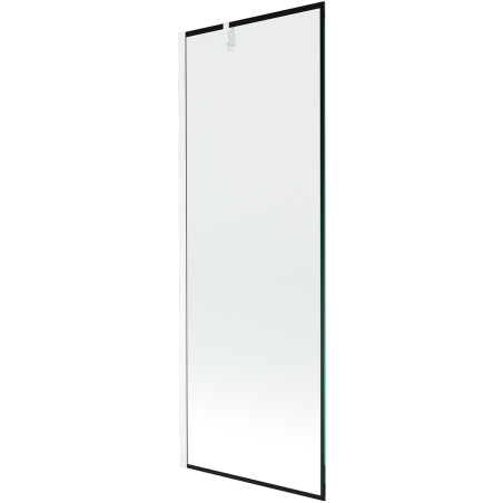 Mexen Next vonios ekranas 1-wing 70 x 150 cm, juodas rėmas, baltas - 895-070-000-00-70-20