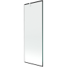 Mexen Next vonios ekranas 1-wing 70 x 150 cm, juodas rėmas, baltas - 895-070-000-00-70-20