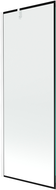 Mexen Next vienų durų vonios ekranas 70 x 150 cm, juodas rėmas, baltas - 895-070-000-00-70-20