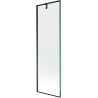 Mexen Next vienos dalies vonios kambarys, 60 x 150 cm, juodas rėmas, juodas - 895-060-000-00-70-70