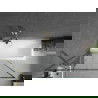 Mexen Next 1 judamosios dalies vonios sienelė 70 x 150 cm, Juodas raštas, Auksinė - 895-070-000-00-70-50