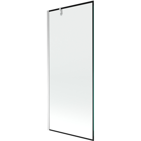 Mexen Next vonios kambario pertvara, vienvėris 80 x 150 cm, juodas rėmas, chromas - 895-080-000-00-70-01
