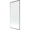 Mexen Next vonios kambario pertvara, vienvėris 80 x 150 cm, juodas rėmas, chromas - 895-080-000-00-70-01