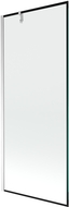 Mexen Next vienos dalies vonios pertvara, 80 x 150 cm, juodas rėmelis, chromas - 895-080-000-00-70-01