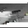 Mexen Next vonios kambario pertvara, vienvėris 80 x 150 cm, juodas rėmas, chromas - 895-080-000-00-70-01