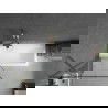 Mexen Next 1 judamosios dalies vonios sienelė 80 x 150 cm, Juodas raštas, Auksinė - 895-080-000-00-70-50