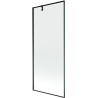Mexen Next vonia ekranas 1-durinis 80 x 150 cm, juodas rėmas, juodas - 895-080-000-00-70-70