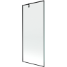 Mexen Next vonios durys, 1 dalies, 80 x 150 cm, juodas rėmelis, juoda - 895-080-000-00-70-70