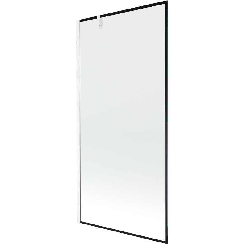 Mexen Next vienvėriai vonios ekranas 90 x 150 cm, juodi rėmai, baltas - 895-090-000-00-70-20