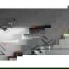 Mexen Next 1 judamosios dalies vonios sienelė 90 x 150 cm, Juodas raštas, Rožinio aukso - 895-090-000-00-70-60