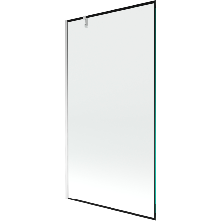 Mexen Next vienos dalies vonios ekranas 100 x 150 cm, juodas rėmas, chromas - 895-100-000-00-70-01