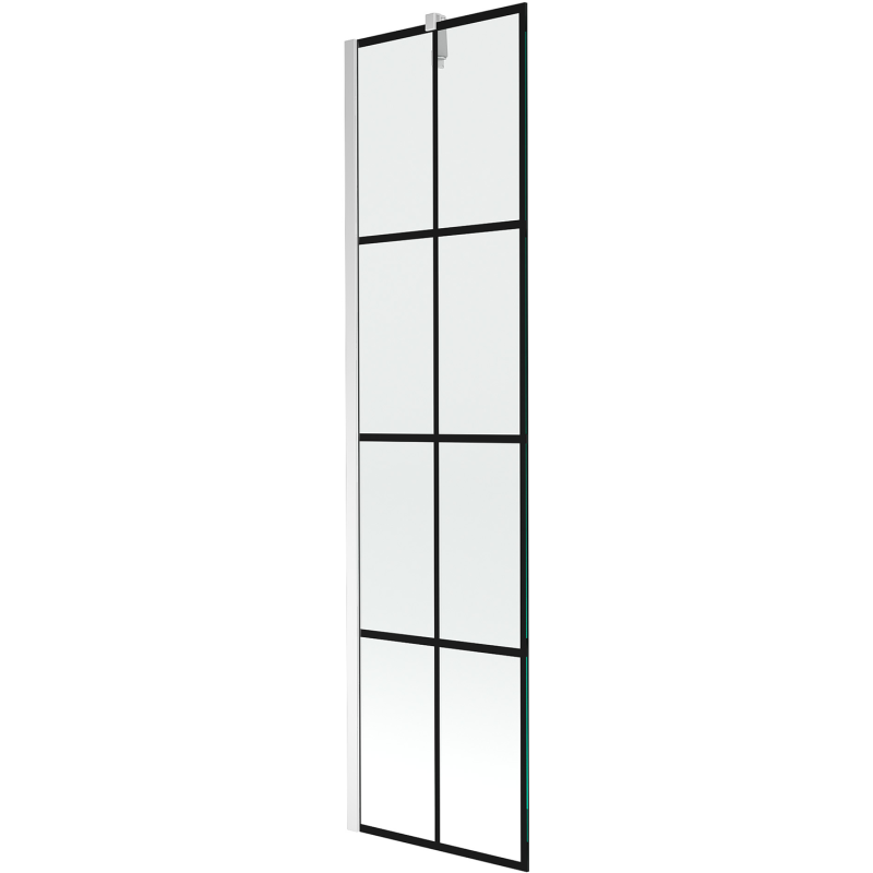 Mexen Next 1 judamosios dalies vonios sienelė 50 x 150 cm, Juodas raštas, chromo - 895-050-000-00-77-01