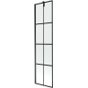 Mexen Next vonios pertvara 1-durų 50 x 150 cm, juodas tinklelis, juoda - 895-050-000-00-77-70