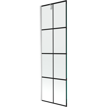 Mexen Next 1 judamosios dalies vonios sienelė 60 x 150 cm, Juodas raštas, chromo - 895-060-000-00-77-01