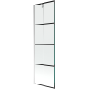 Mexen Next vonios pertvaras 1-durų 60 x 150 cm, juodi rėmeliai, chromas - 895-060-000-00-77-01