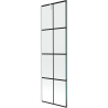 Mexen Next vonios pertvara 1-durys 60 x 150 cm, juodas tinklelis, balta - 895-060-000-00-77-20