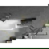 Mexen Next 1 judamosios dalies vonios sienelė 60 x 150 cm, Juodas raštas, Auksinė - 895-060-000-00-77-50