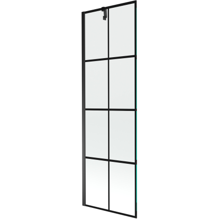 Mexen Next vonios pertvara, 1-sparnas, 60 x 150 cm, juodas tinklelis, juoda - 895-060-000-00-77-70