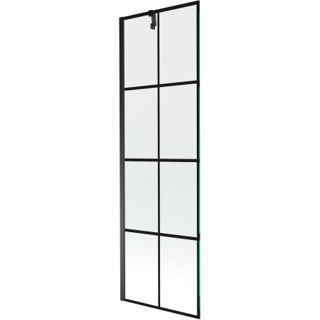 Mexen Next vonios sienelė, vieno sparno 60 x 150 cm, juodas tinklelis, juoda - 895-060-000-00-77-70