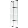 Mexen Next vonios ekrano 1-sparnuotas 70 x 150 cm, juodas tinklelis, chromas - 895-070-000-00-77-01