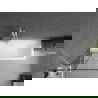 Mexen Next 1 judamosios dalies vonios sienelė 70 x 150 cm, Juodas raštas, Balta - 895-070-000-00-77-20