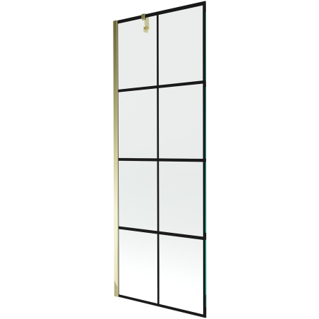 Mexen Next voniaus pertvara, 1-sparnas, 70 x 150 cm, juodas tinklelis, auksinė - 895-070-000-00-77-50