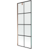 Mexen Next vonios ekranas 1-duris 70 x 150 cm, juodas tinklelis, rausvas auksas - 895-070-000-00-77-60