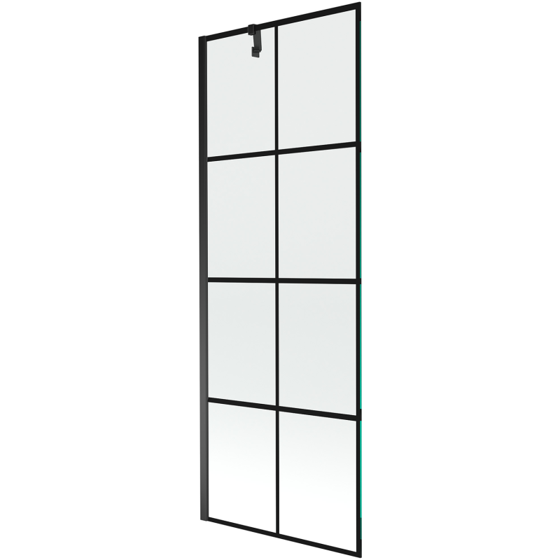 Mexen Next vienos dalies vonios pertvara 70 x 150 cm, juodas tinklelis, juoda - 895-070-000-00-77-70