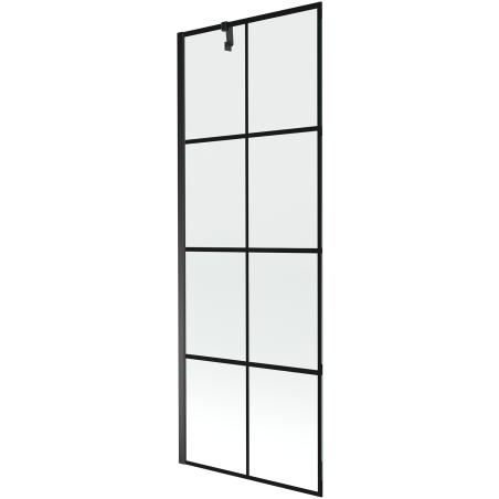 Mexen Next vienos dalies vonios pertvara 70 x 150 cm, juodas tinklelis, juoda - 895-070-000-00-77-70