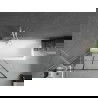 Mexen Next vonios pertvara 1-duris 90 x 150 cm, juodas tinklelis, baltas - 895-090-000-00-77-20