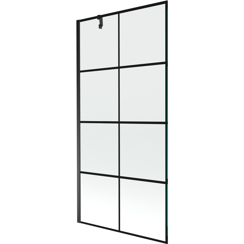 Mexen Next vienos dalies vonios pertvara 90 x 150 cm, juoda tinklinė, juoda - 895-090-000-00-77-70
