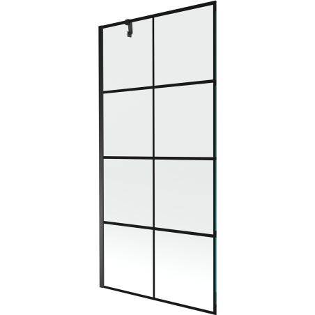 Mexen Next vienos dalies vonios pertvara 90 x 150 cm, juoda tinklinė, juoda - 895-090-000-00-77-70