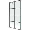 Mexen Next vienos dalies vonios pertvara 90 x 150 cm, juoda tinklinė, juoda - 895-090-000-00-77-70