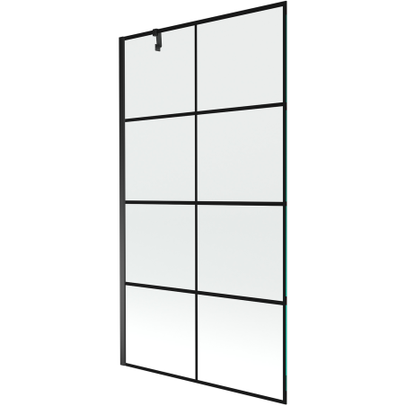 Mexen Next voniaus ekranas su viena dalimi 100 x 150 cm, juodas tinklelis, juodas - 895-100-000-00-77-70