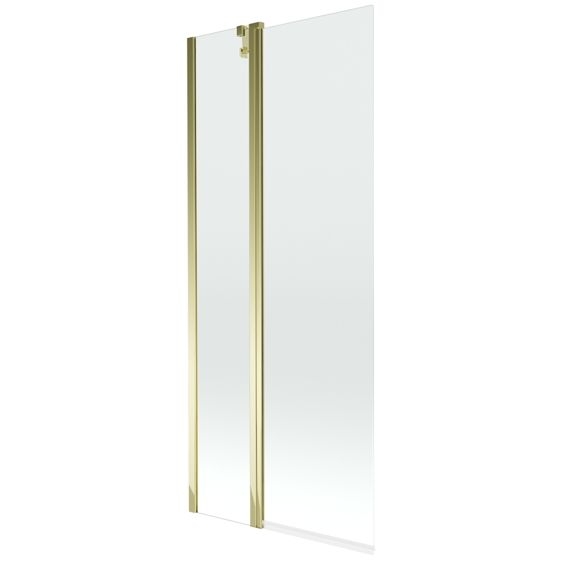 Mexen Flip vonios pertvara, 2 dalių, 80 x 150 cm, permatoma, auksinė - 894-080-101-50-00