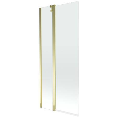 Mexen Flip vonios pertvara, 2 dalių, 80 x 150 cm, permatoma, auksinė - 894-080-101-50-00