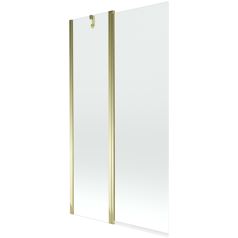 Mexen Flip vonios sienelė 2 sparnų 100 x 150 cm, skaidrus, auksinis - 894-100-101-50-00