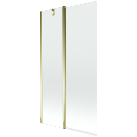 Mexen Flip dvivėris vonios ekranas 100 x 150 cm, skaidrus, auksinis - 894-100-101-50-00