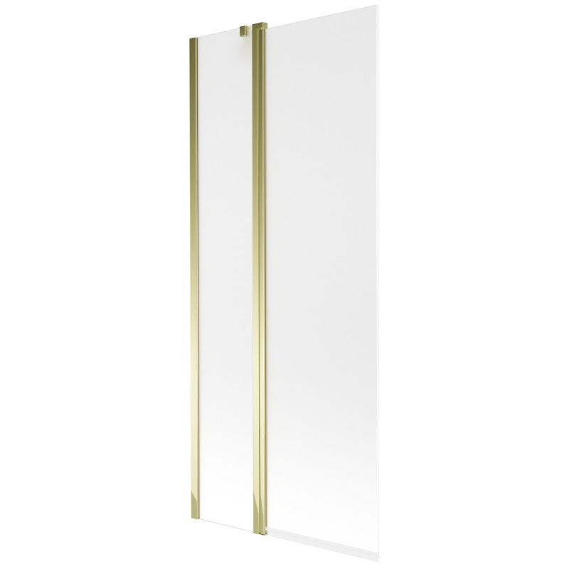 Mexen Flip dviejų dalių vonios ekranas 80 x 150 cm, matinė, auksinė - 894-080-101-50-30
