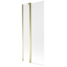 Mexen Flip vonios pertvara 2-dalių 80 x 150 cm, matinė, auksinė - 894-080-101-50-30