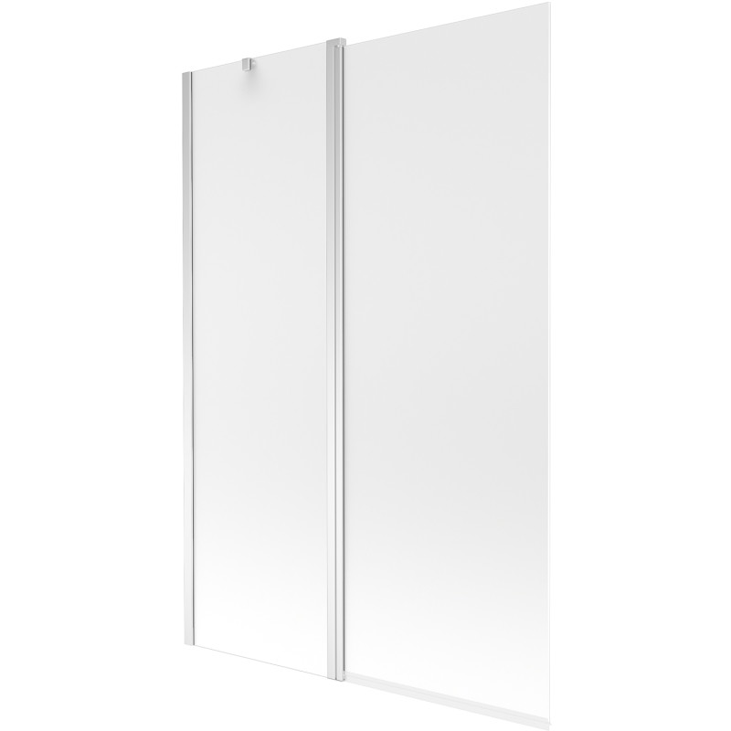 Mexen Flip 2-dalių vonios ekranas 120 x 150 cm, matinis, chromas - 894-120-101-01-30