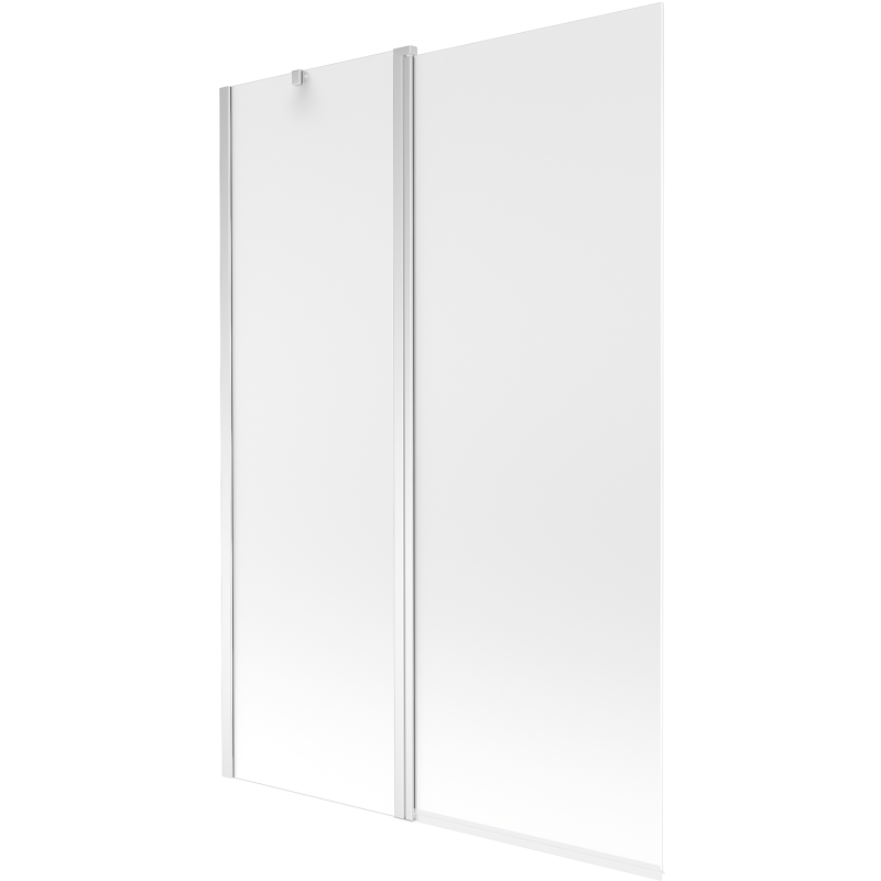 Mexen Flip vonios sienelė dviejų dalių 120 x 150 cm, matinė, chromas - 894-120-101-01-30