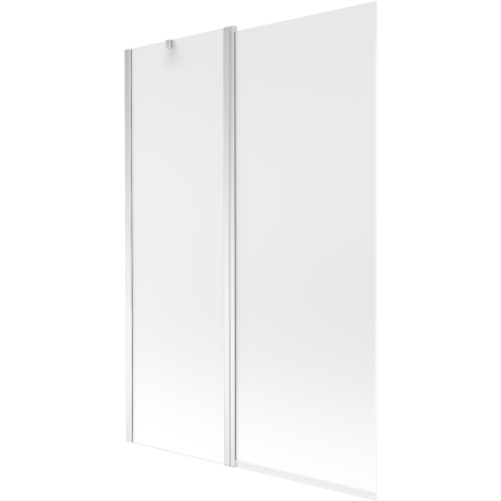 Mexen Flip 2-dalių vonios ekranas 120 x 150 cm, matinis, chromas - 894-120-101-01-30