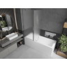 Mexen Flip 2 dalių vonios pertvara 140 x 150 cm, šerkšnas, chromas - 894-140-101-01-30