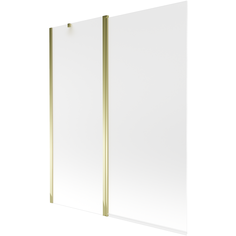 Mexen Flip 1 judamosios dalies vonios sienelė 140 x 150 cm, Šerkšnas, Auksinė - 894-140-101-50-30