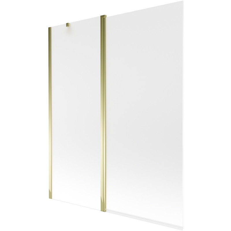 Mexen Flip voniai skirta pertvara, 2 dalių, 140 x 150 cm, matinė, auksinė - 894-140-101-50-30