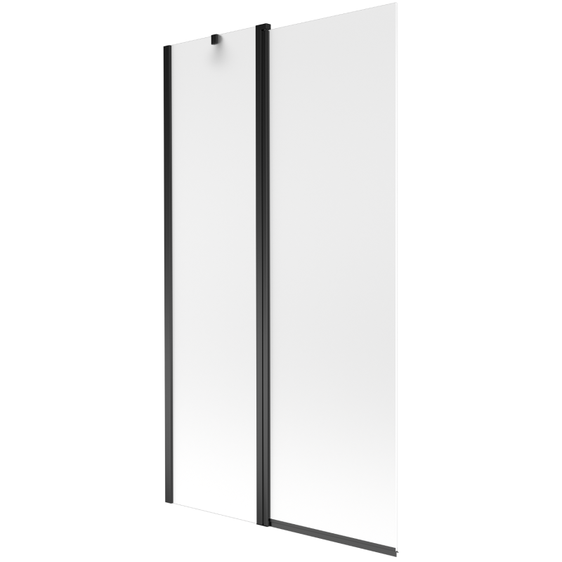 Mexen Flip vonios užuolaida, 2 sparnų, 100 x 150 cm, matinė, juoda - 894-100-101-70-30