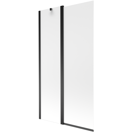 Mexen Flip vonios užuolaida, 2 sparnų, 100 x 150 cm, matinė, juoda - 894-100-101-70-30
